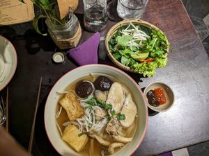 Pho at Shamballa Vegetarian Bistro HoiAn in Hoi An