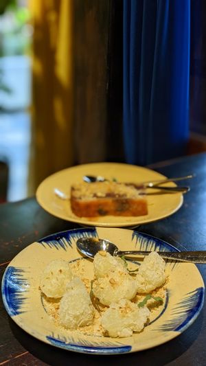 Cassava Pearl Cake & Grilled Banana Cake at Shamballa Vegetarian Bistro HoiAn in Hoi An