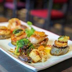 Barbecued Shimeji Mushrooms at Shamballa Vegetarian Bistro HoiAn in Hoi An
