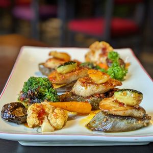 Barbecued Shimeji Mushrooms at Shamballa Vegetarian Bistro HoiAn in Hoi An