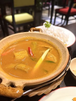 Banana curry (165k VND)  at Shamballa Vegetarian Bistro HoiAn in Hoi An