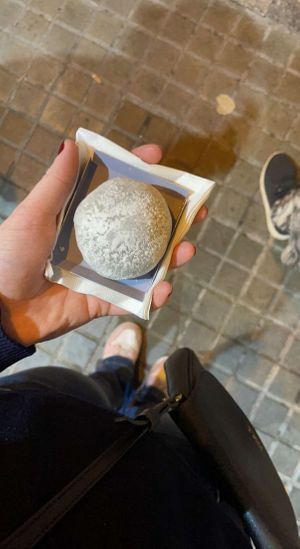 Tastes like mochi in Japan!  at Niji Mochis in Barcelona