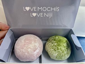Take away boxes  #Veganuary at Niji Mochis in Barcelona