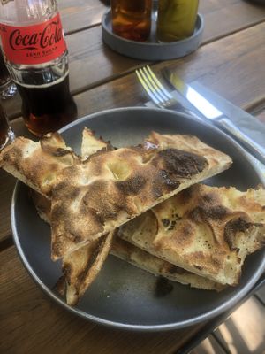 Pinsa pane as a side (2,50€)  at Daintree Pinsa Bar in Munich