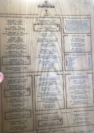 Menu   at Daintree Pinsa Bar in Munich
