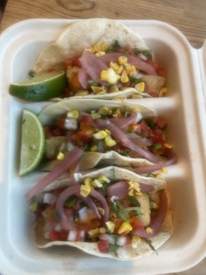 Crispy Tofu Tacos 🤤  at tacoshop in Cape May