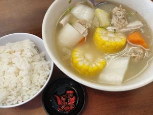 Pork belly soup 猪肚汤 at Vegetarian Villas 素雅轩 in West Singapore