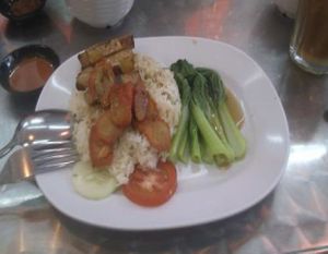 Roasted Meat Rice at Vegetarian Villas 素雅轩 in West Singapore