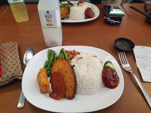 Nasi Lemak at Vegetarian Villas 素雅轩 in West Singapore