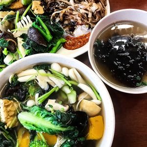 Can choose to fry the tempeh at Vegetarian Villas 素雅轩 in West Singapore