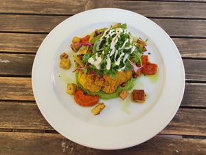 Cauliflower steak at Cantina don Camillo in Basel