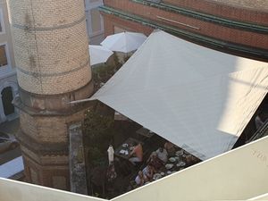 Balcony at Cantina don Camillo in Basel