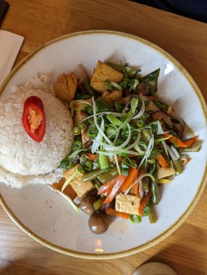 Rice with vegetables at Comai - East in Frankfurt