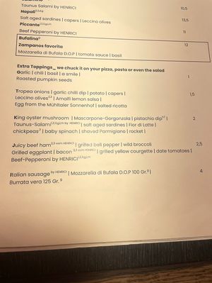 Some vegan options when it comes to toppings   at Zampano Pizza & Pasta in Frankfurt