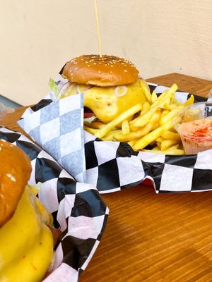 Perfectly melted vegan cheese  at Fanjara - ფანჯარა in Batumi