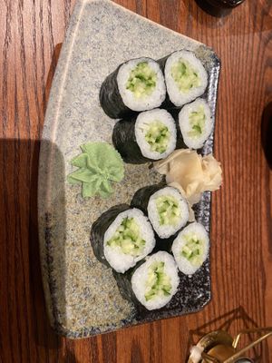 Cucumber maki  at KIBOU Japanese Kitchen & Bar in Solihull