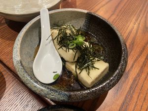 This was some awesome silken tofu  at KIBOU Japanese Kitchen & Bar in Solihull