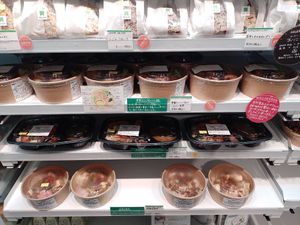 Vegan bento and vegan fish bread at Weller in Tokyo