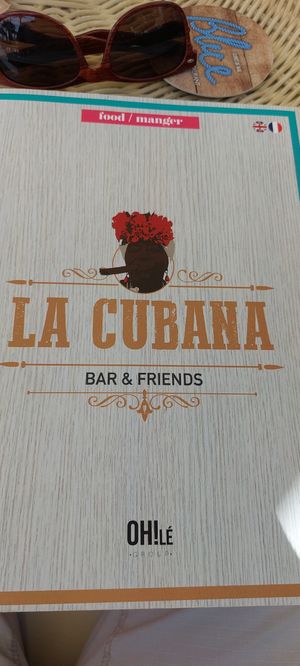 La cubana menu at La Cubana in Lloret De Mar