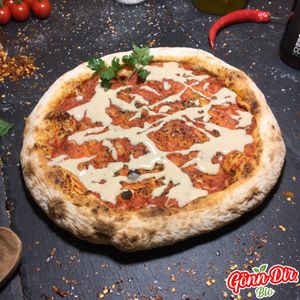 Gönn Dir vegane Pizza Margherita!

Hausgemachter 24 Stunden Teig mit fruchtiger hausgemachter Tomatensoße.

Als Topping mit Mandelmus at Gönn Dir Bio in Weinsberg