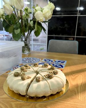 💔 Raw vegan cake Caramel Apple with caramelized green buckwheat. It tastes like ice-cream7 at Gluten-free Bakery in Yerevan