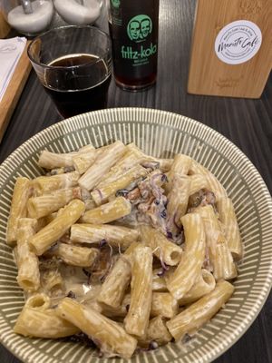 Nudeln mit Pilzsauce  at Manuto Café in Tuttlingen
