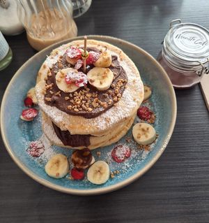 Pancakes Choclate at Manuto Café in Tuttlingen