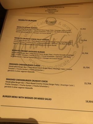 Part of menu   at Manuto Café in Tuttlingen