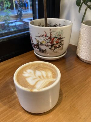 Macadamia cappuccino  at Bird & Branch in New York City