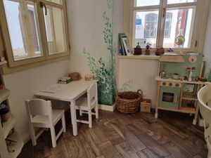 Kids' corner at Bojtorina Vegan Kitchen in Sopron