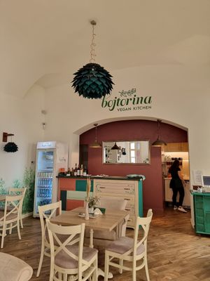 Interior III at Bojtorina Vegan Kitchen in Sopron