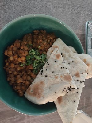 Lentil Dal at Bojtorina Vegan Kitchen in Sopron