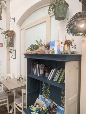 Interior at Bojtorina Vegan Kitchen in Sopron