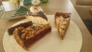 Cakes 🥰🥰🥰 at Bojtorina Vegan Kitchen in Sopron