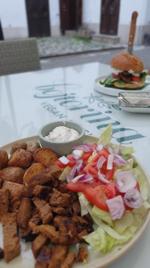 Gyrosteller at Bojtorina Vegan Kitchen in Sopron