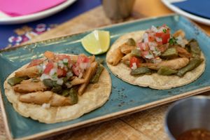 Heura con nopales   at Taquería La Lupita in Madrid