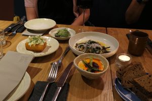 Tasting menu  at Tendril in London