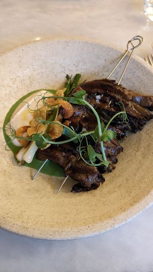 Oyster mushrooms at Tendril in London