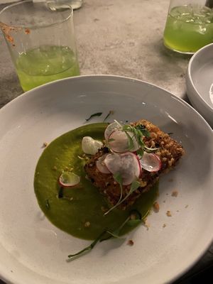 Tasting menu  at Tendril in London