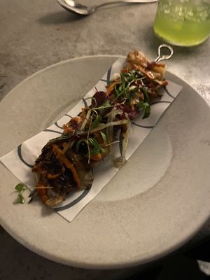 Tasting menu  at Tendril in London