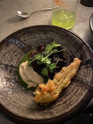 Tasting menu  at Tendril in London