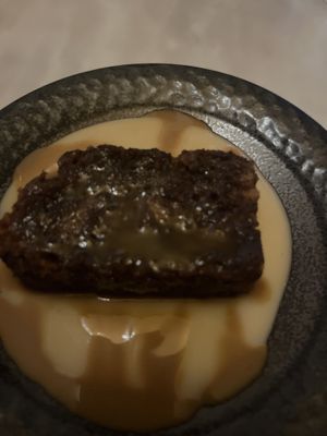 Dessert of the day = sticky toffee pudding   at Tendril in London