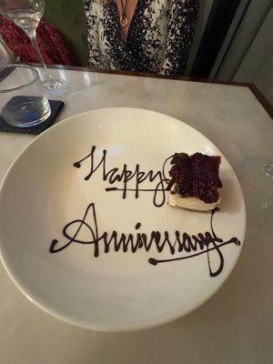 Lovely little touch from the team 🧡 #Veganuary at Tendril in London