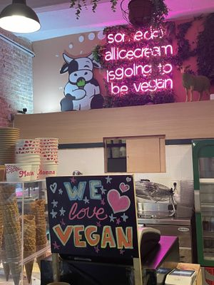 We love vegan  at Madonna Vegan in Barcelona