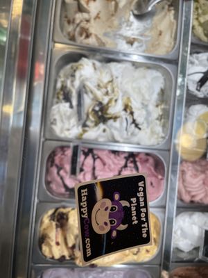 Happy cow and ice cream   at Madonna Vegan in Barcelona