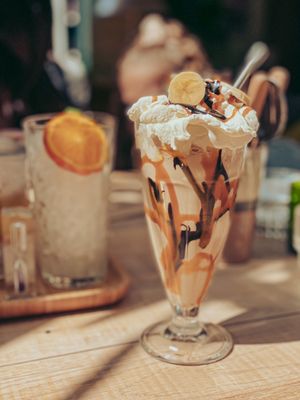 Banoffee caramel frappuccino  at Frank & Charlie in Enschede