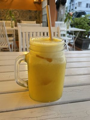 Pineapple juice, $3  at Wat Bong in Siem Reap