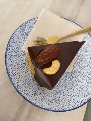 Vegan cheesecake chocolate   at Solatz by Sáez in Mallorca