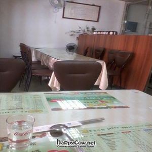 Interior view at Ji Ren Vegetarian in Taipei