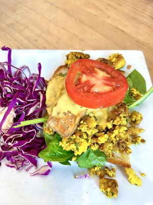 Vegan Benedict   at Halcyon in Dallas